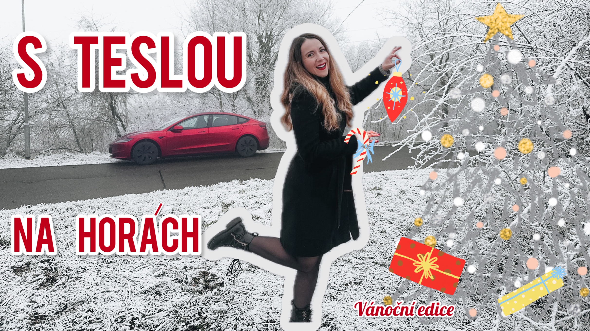 elektromobil tesla model 3 žena